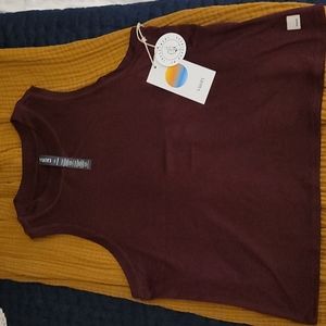 Vuori burgundy muscle tee, XS, NWT